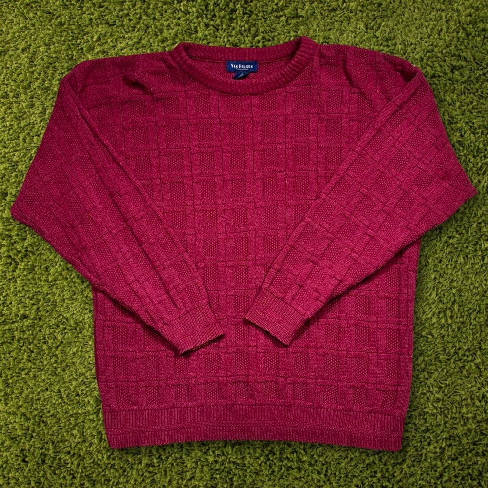 Vintage pattern knit sweater vanw